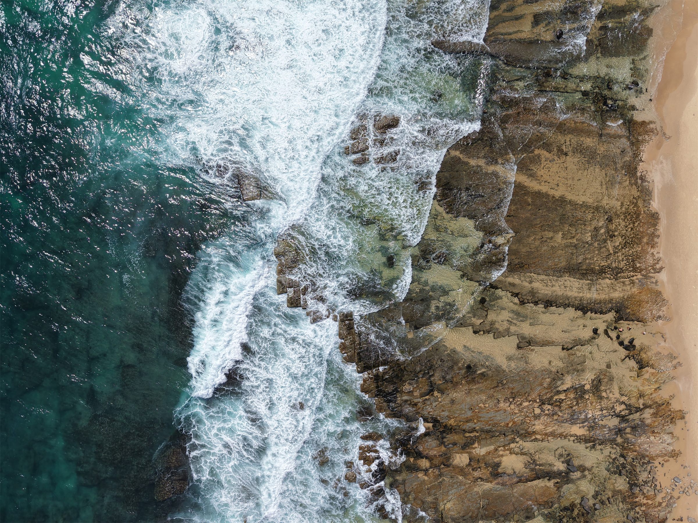 Aerial drone view of the Sunshine Coast, Queensland, Australia