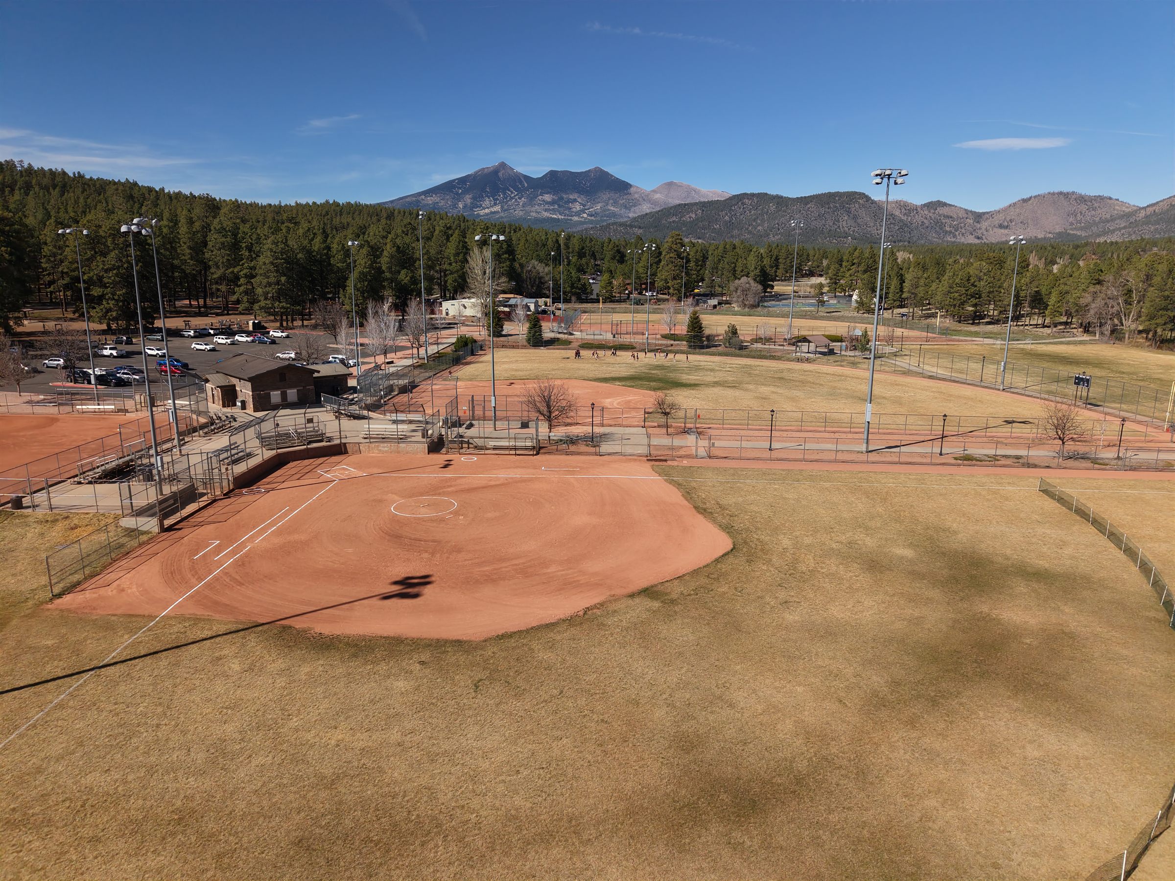 Aerial view of Thorpe Park, Flagstaff